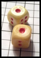 Dice : Dice - 6D Pipped - Eastern Ivory Small Hong Kong - Ebay Feb 2011